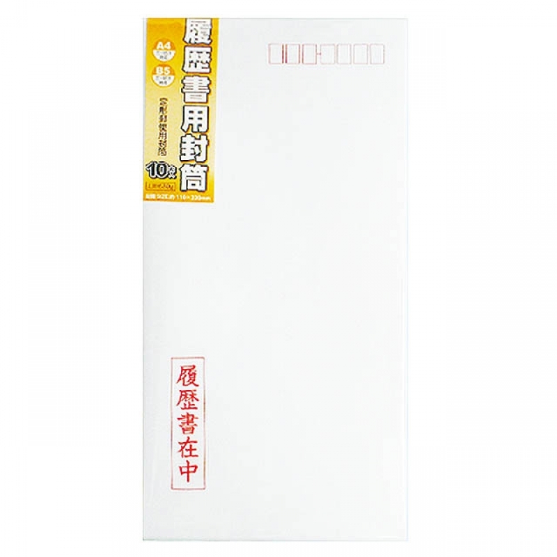 履歴書用封筒(DLサイズ)10枚
