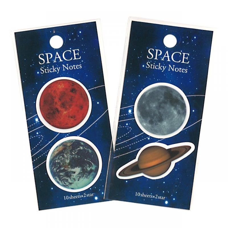 ダイカットフィルムふせん 20P 惑星